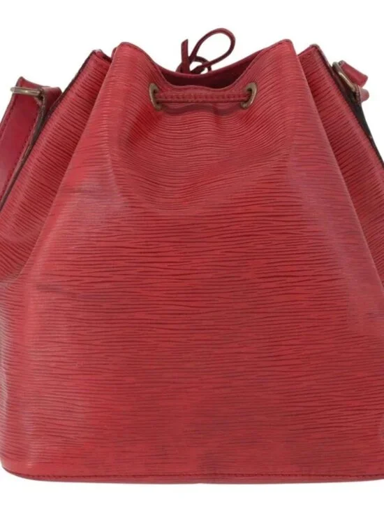 LOUIS VUITTON Epi Petit Noe Shoulder Bag Red M44107 LV Auth BA10912 - Picture 3 of 16